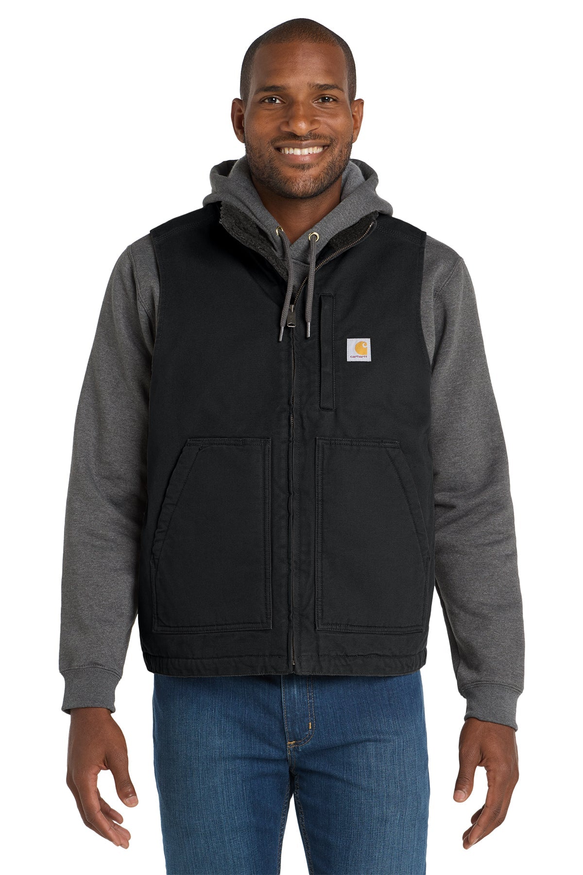 Carhartt® Sherpa-Lined Mock Neck Vest - Patriot Prints Edition