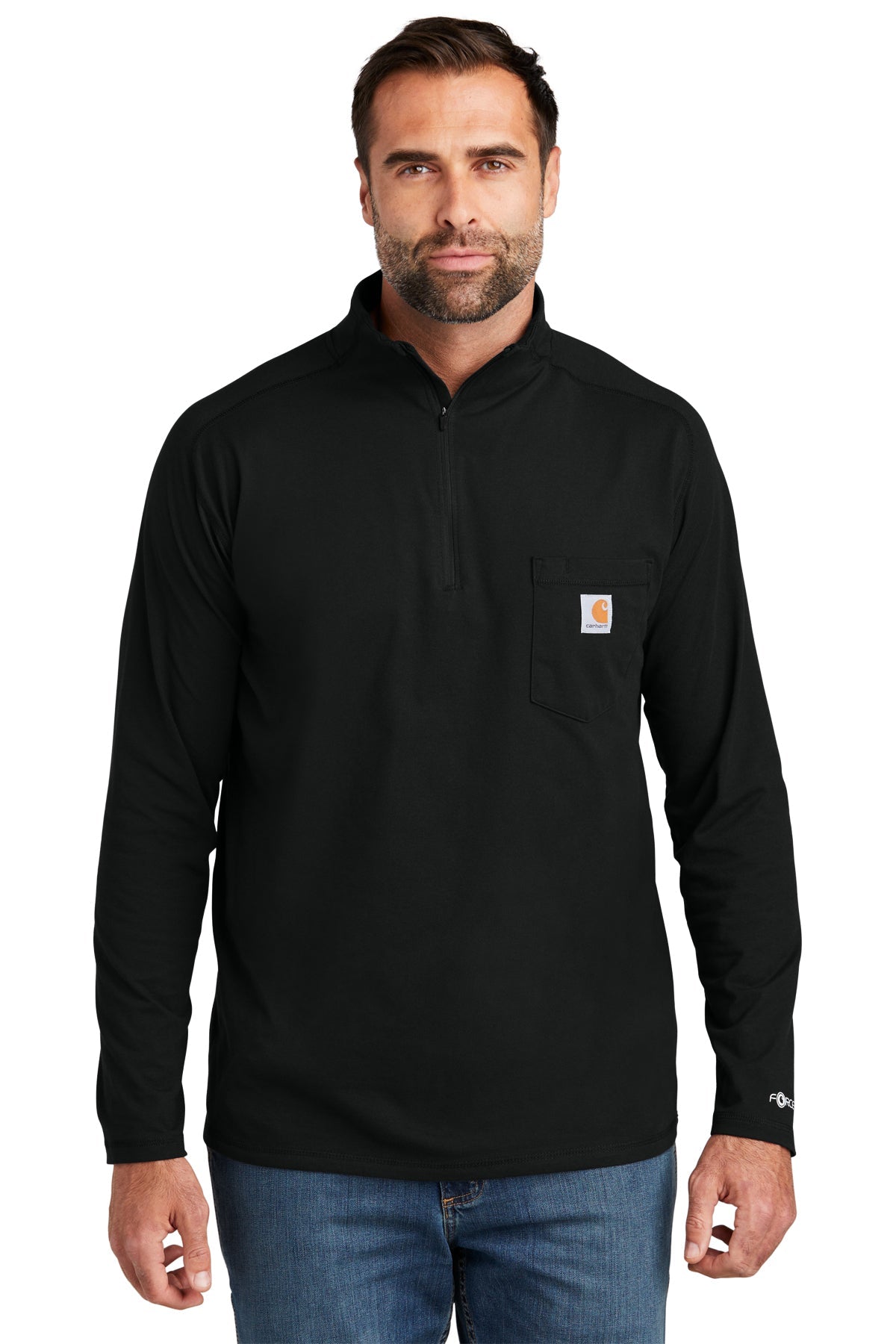 Carhartt Force® 1/4-Zip Long Sleeve T-Shirt - Patriot Prints Edition