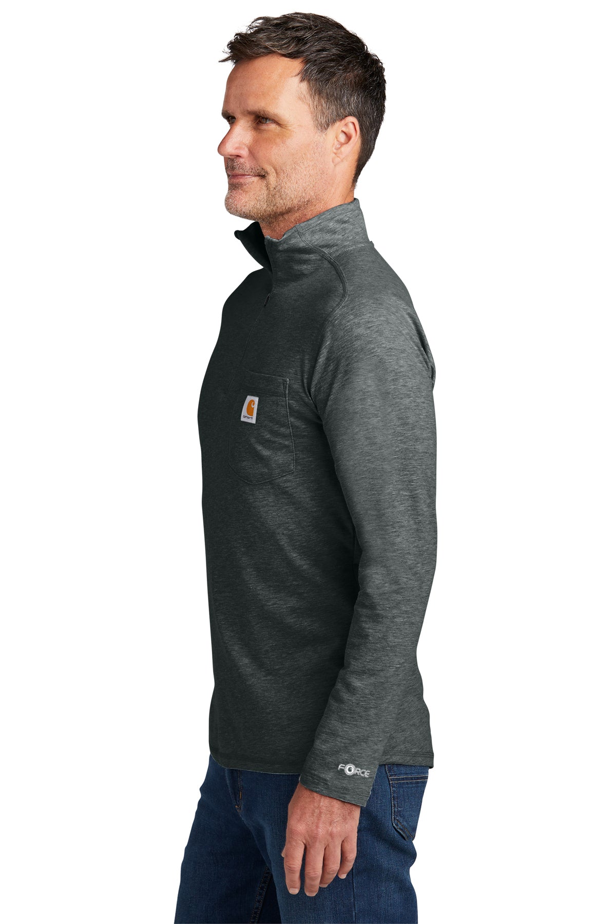 Carhartt Force® 1/4-Zip Long Sleeve T-Shirt - Custom Design