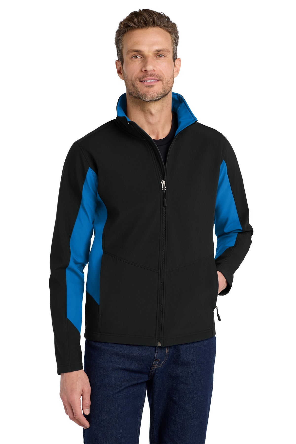 Port Authority® Core Colorblock Soft Shell Jacket - Patriot Prints Edition