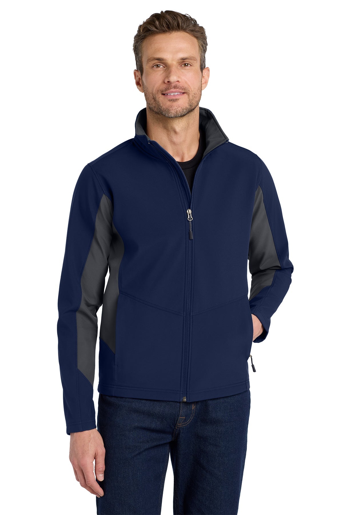 Port Authority® Core Colorblock Soft Shell Jacket - Patriot Prints Edition