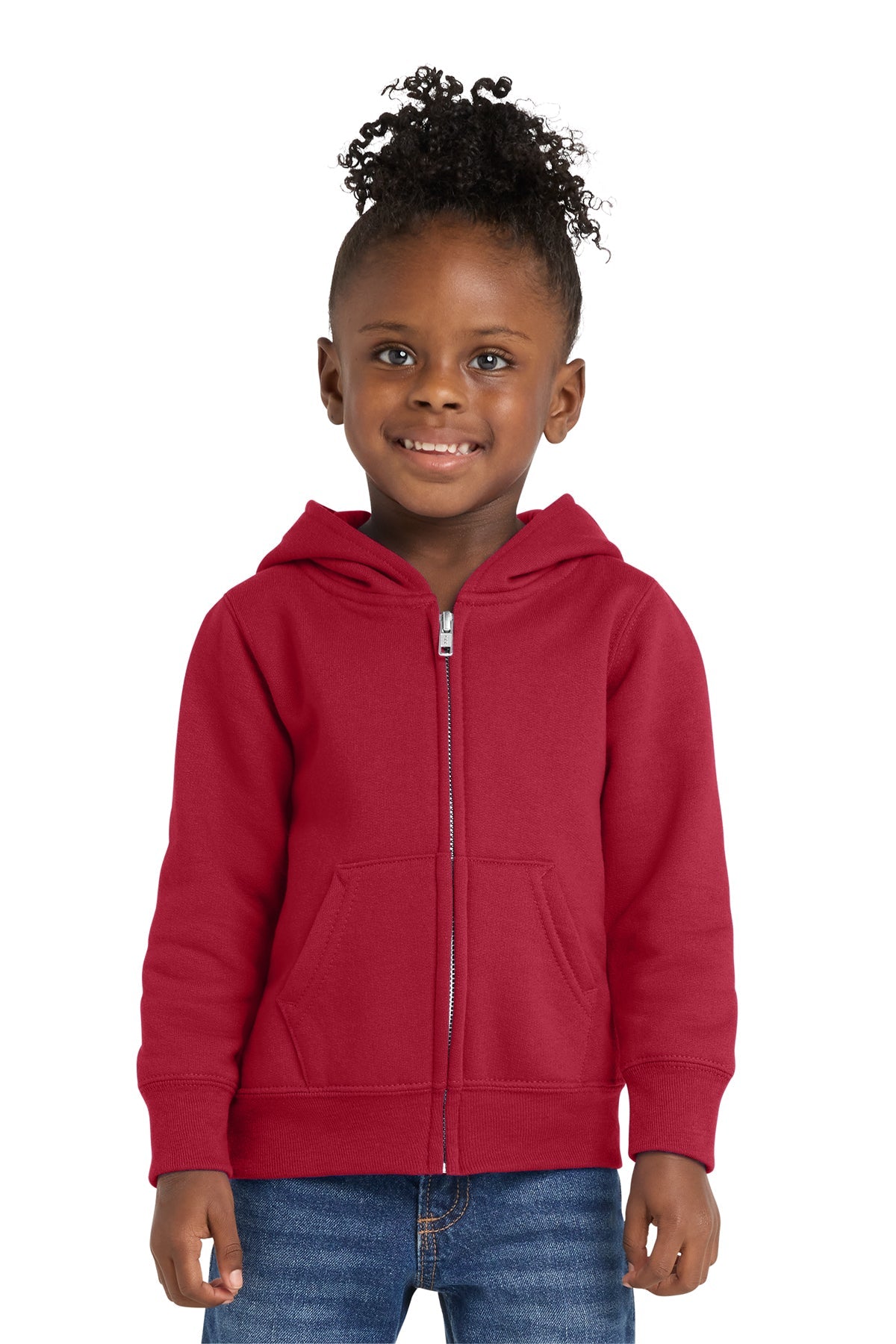 Port & Co™ Toddler Core Fleece Full-Zip Hooded Sweatshirt - Patriot Prints Edition