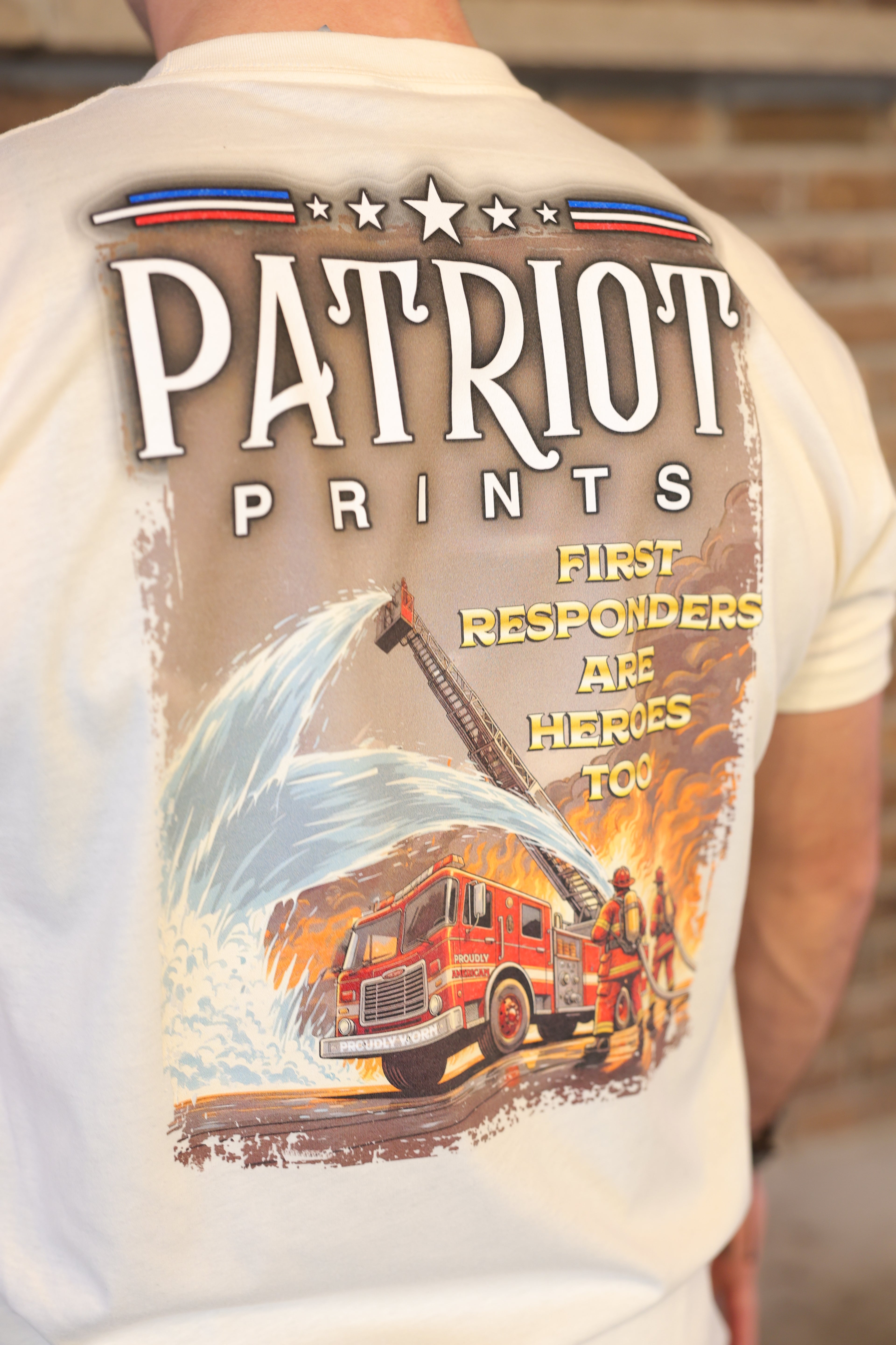 The Firetruck Tee – Patriot Prints Firefighter Tribute