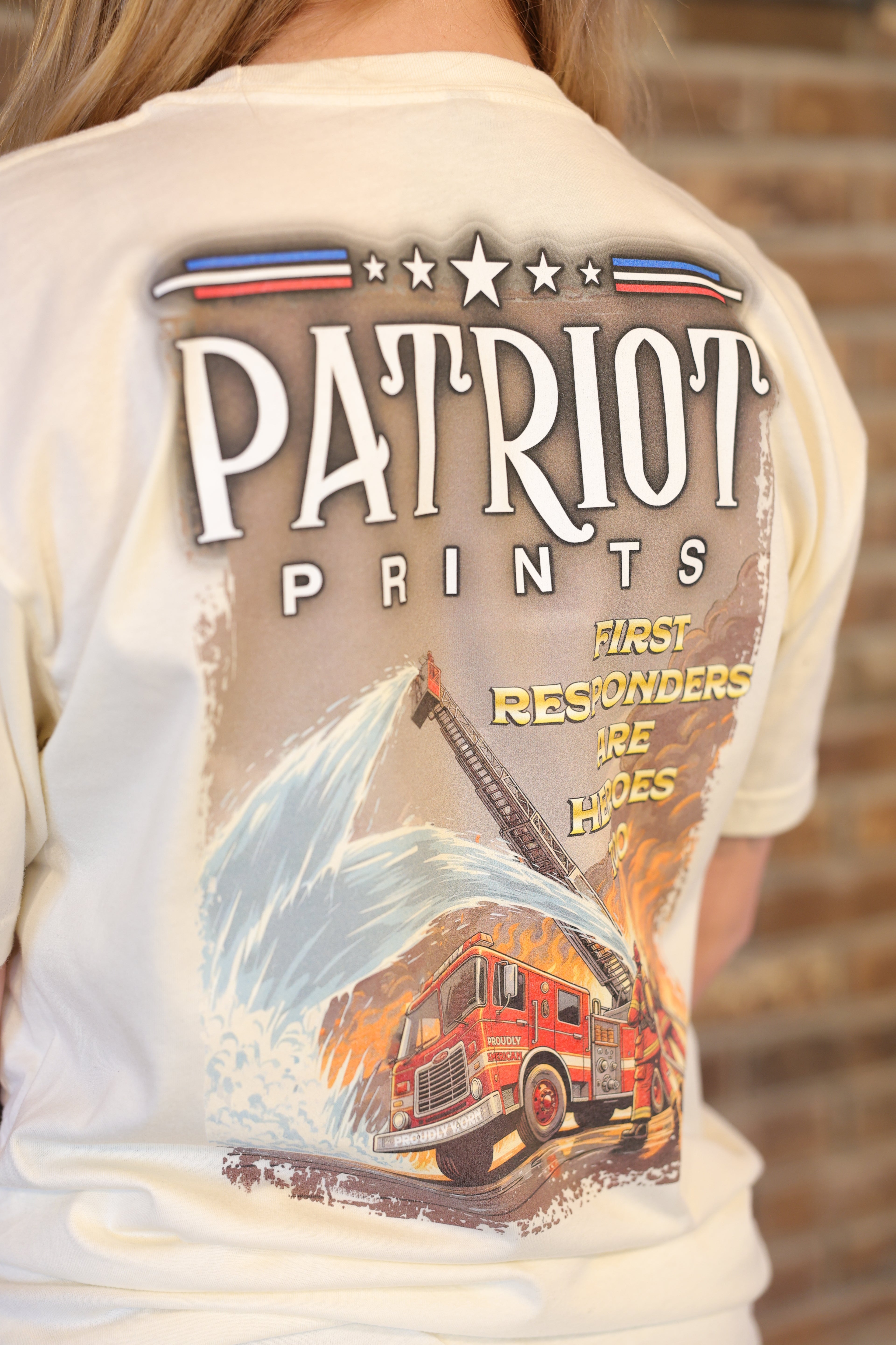The Firetruck Tee – Patriot Prints Firefighter Tribute