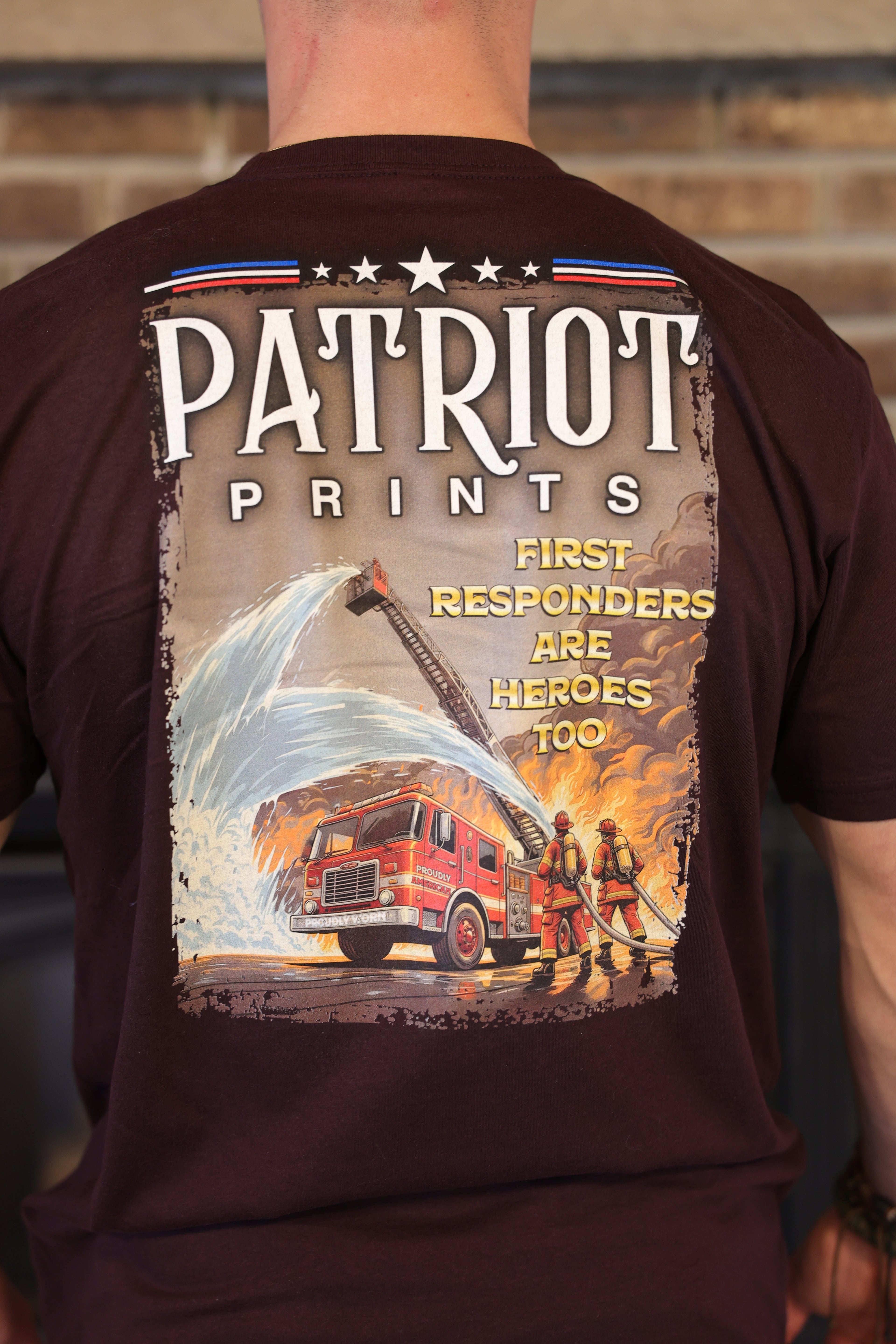 The Firetruck Tee – Patriot Prints Firefighter Tribute