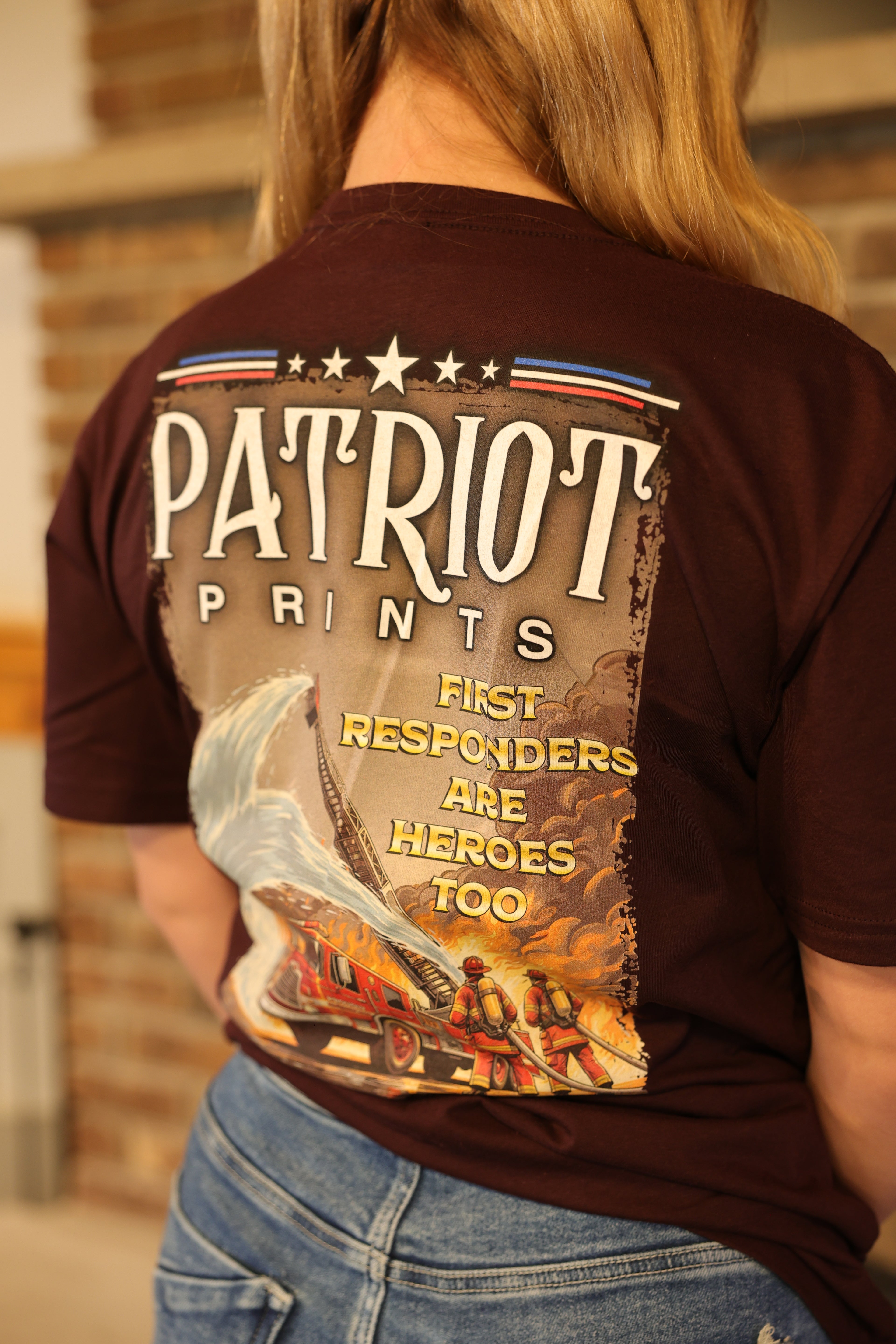 The Firetruck Tee – Patriot Prints Firefighter Tribute