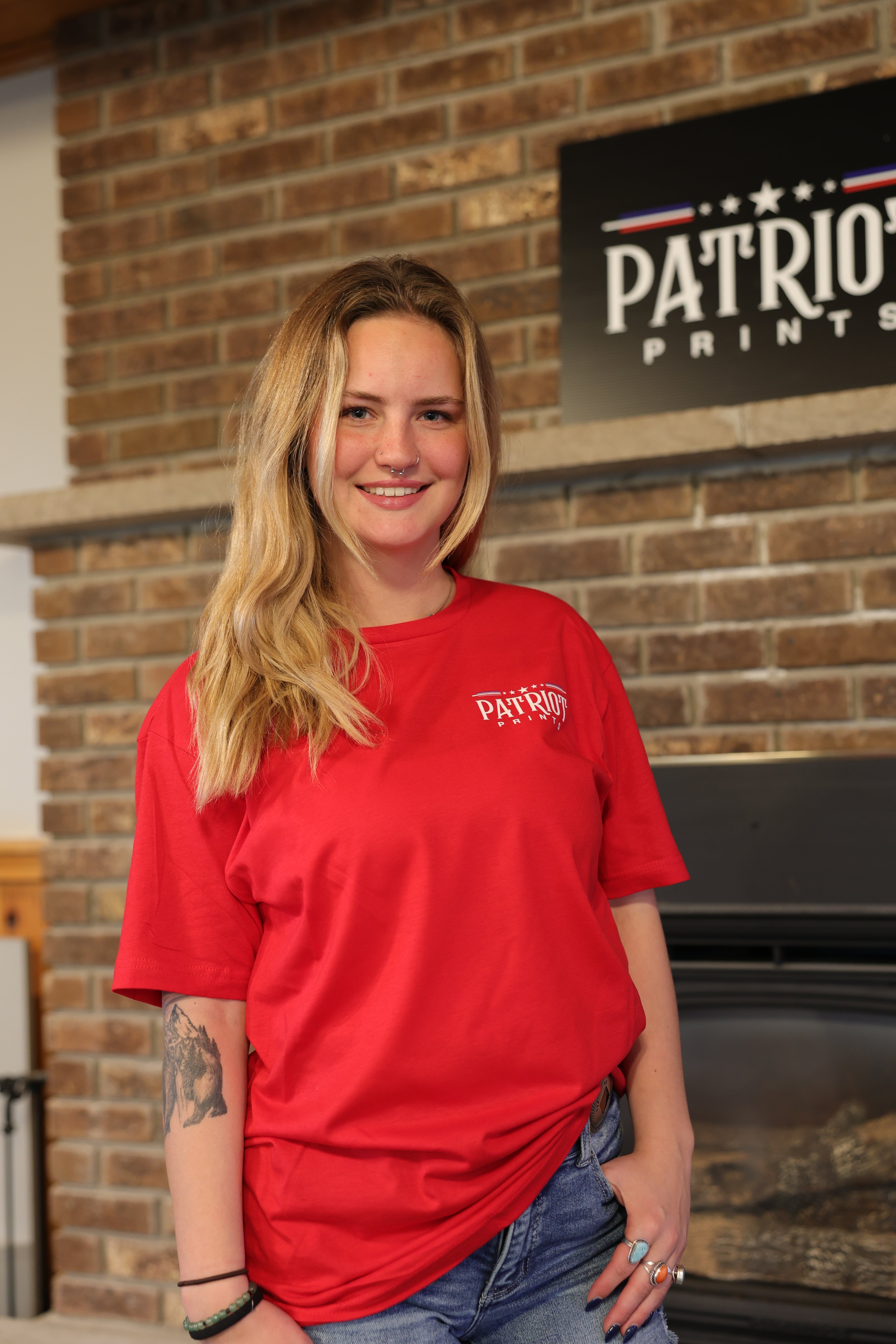 Lady Liberty Tee Shirt – Patriot Prints Lady Liberty