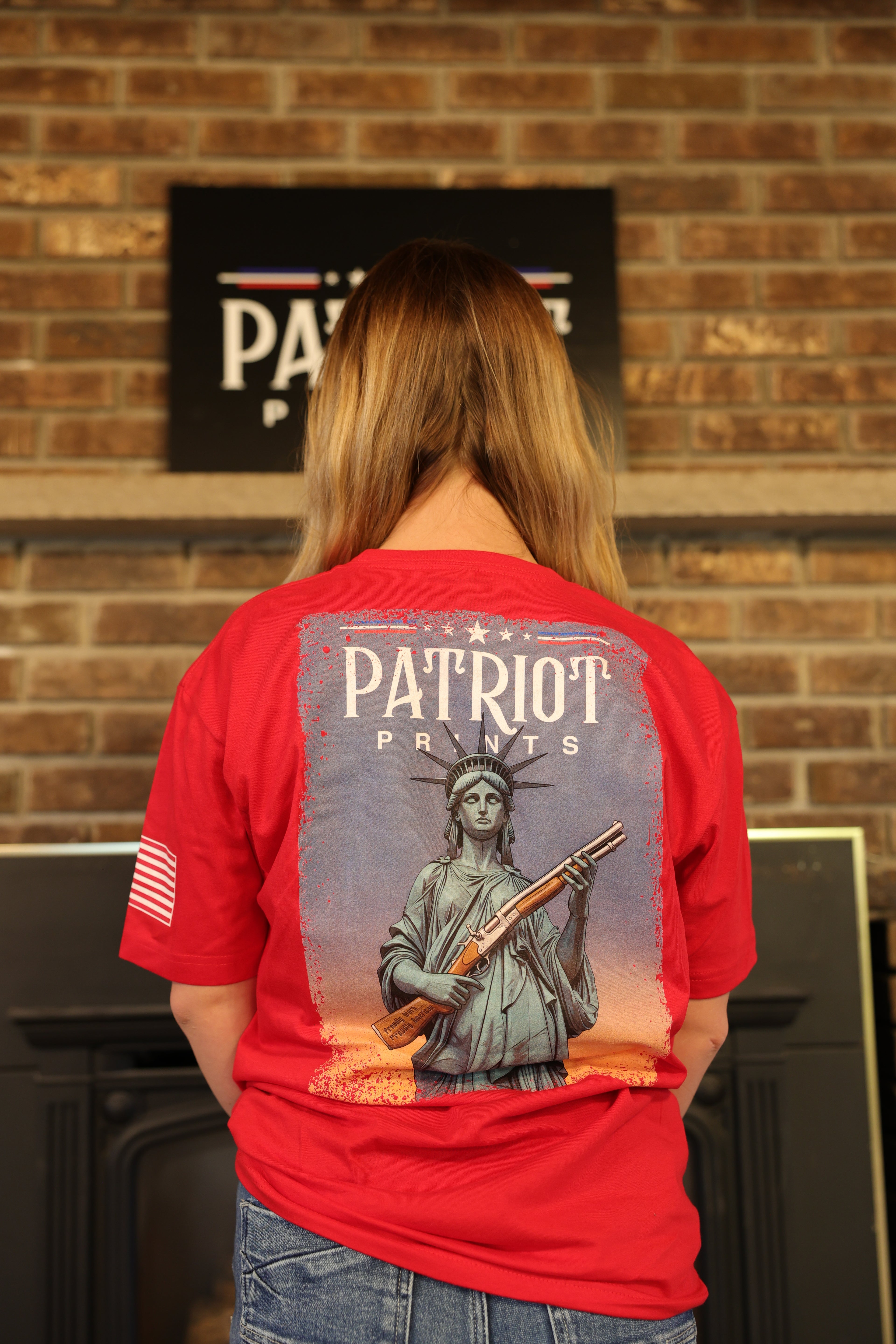 Lady Liberty Tee Shirt – Patriot Prints Lady Liberty