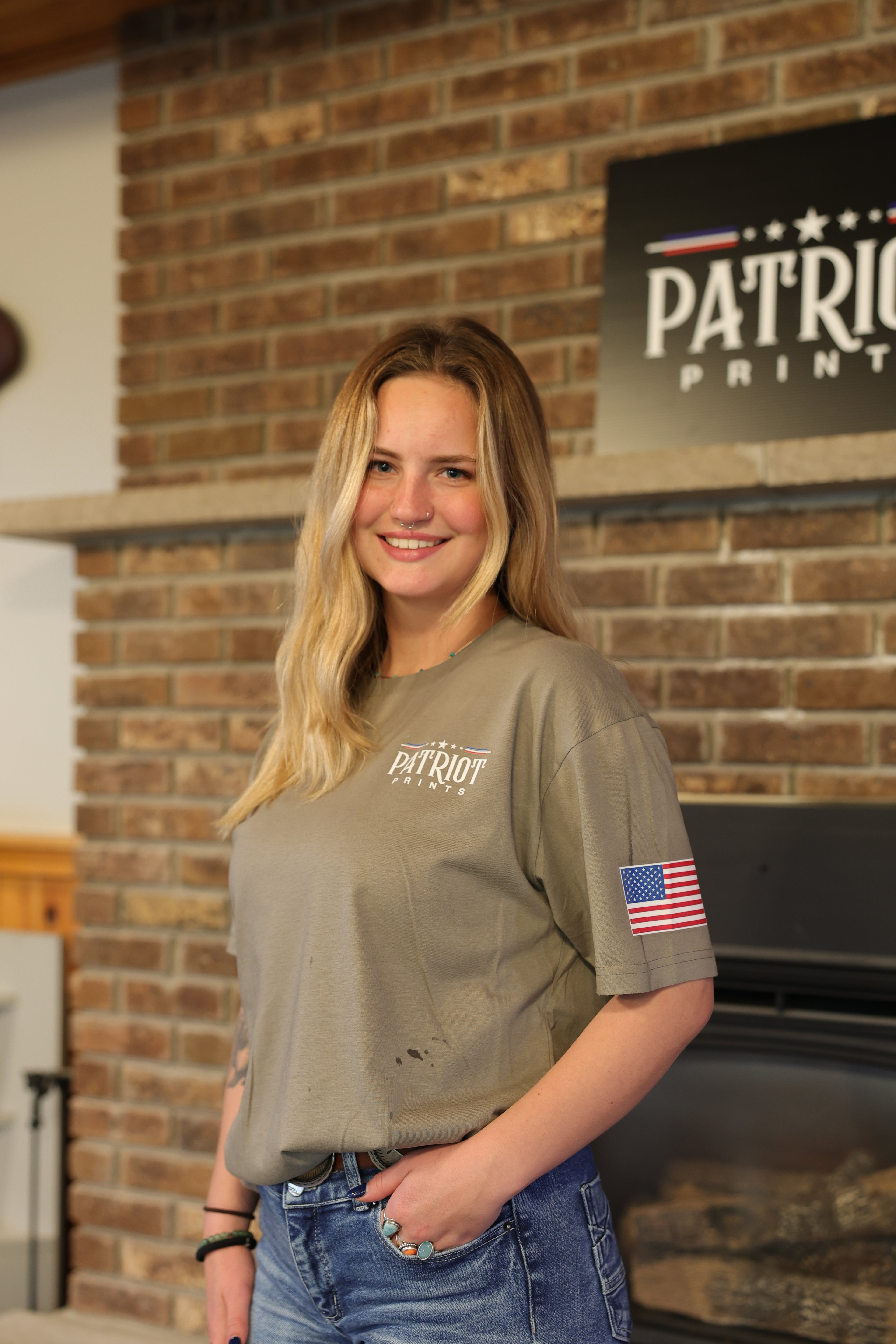 Lady Liberty Tee Shirt – Patriot Prints Lady Liberty