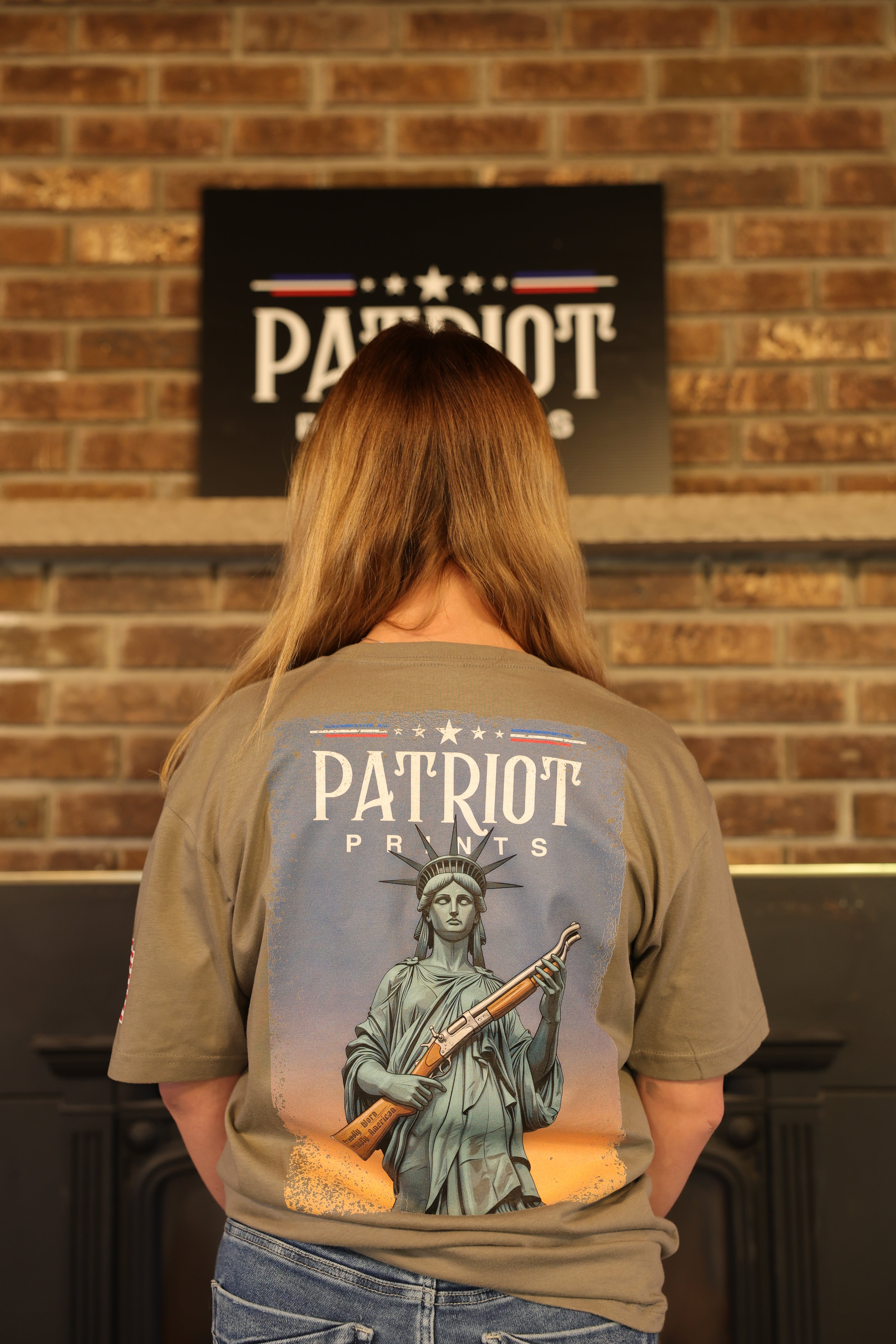 Lady Liberty Tee Shirt – Patriot Prints Lady Liberty