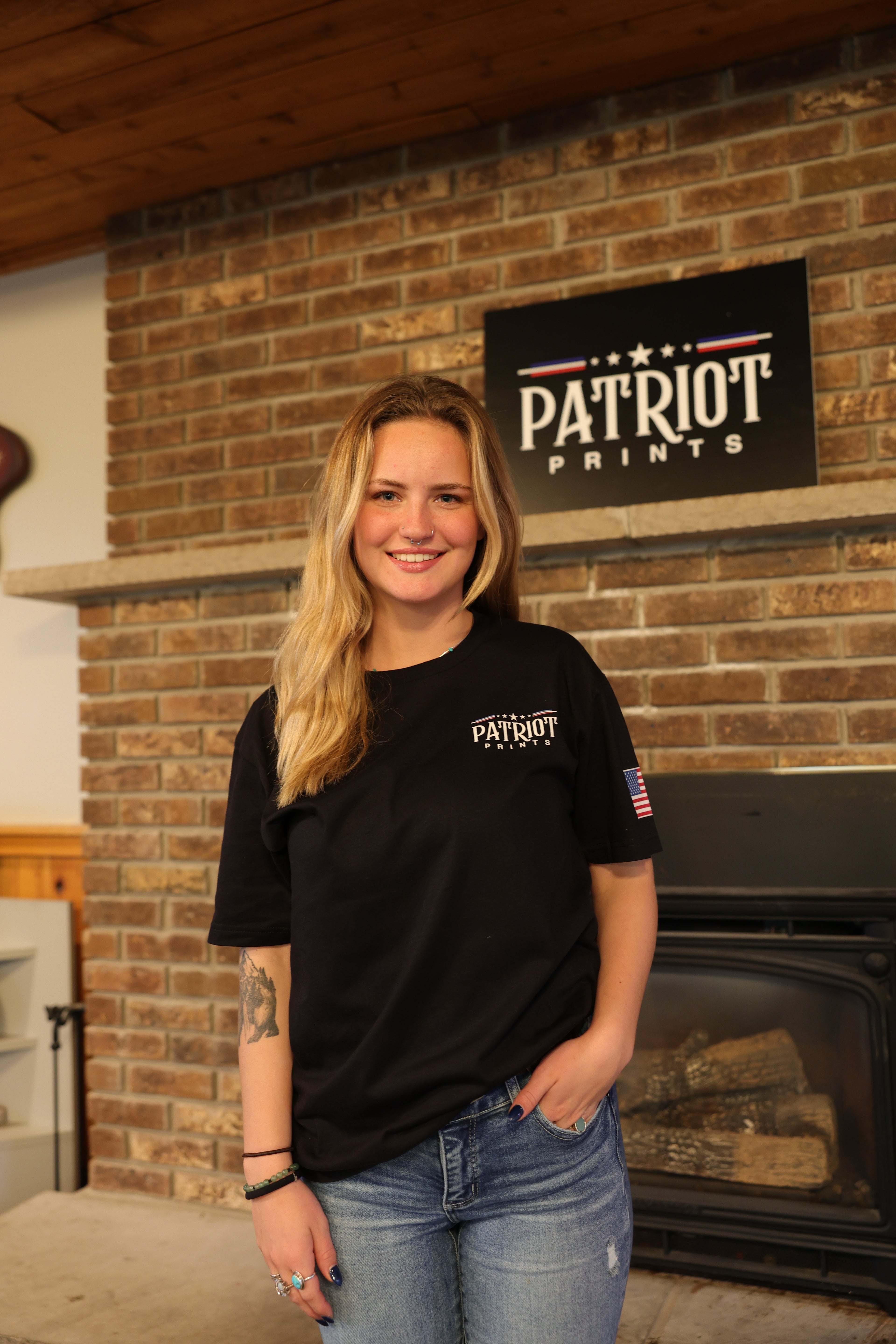 Lady Liberty Tee Shirt – Patriot Prints Lady Liberty