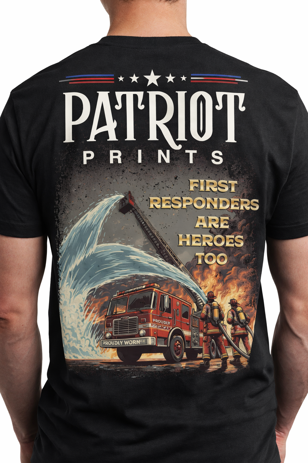 The Firetruck Tee – Patriot Prints Firefighter Tribute