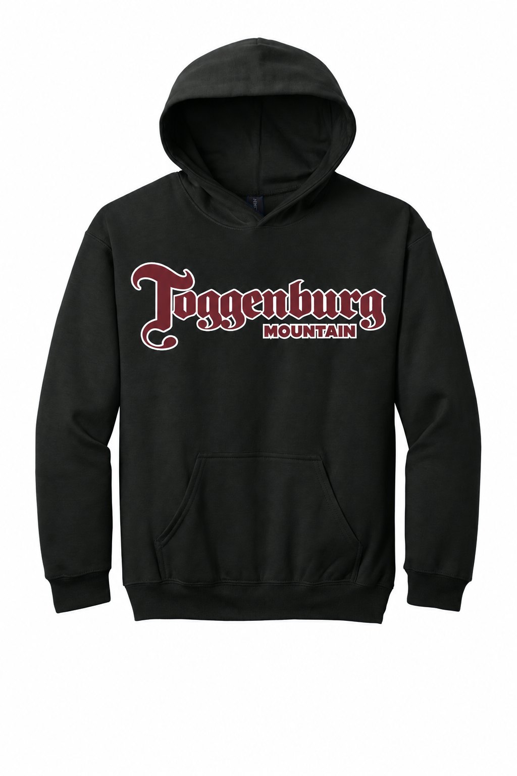 Tog's Classic Hoodie (Youth) in Black, front