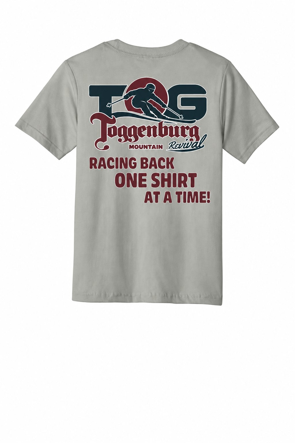 Tog's Classic Tee (Youth) in Light Gray, back