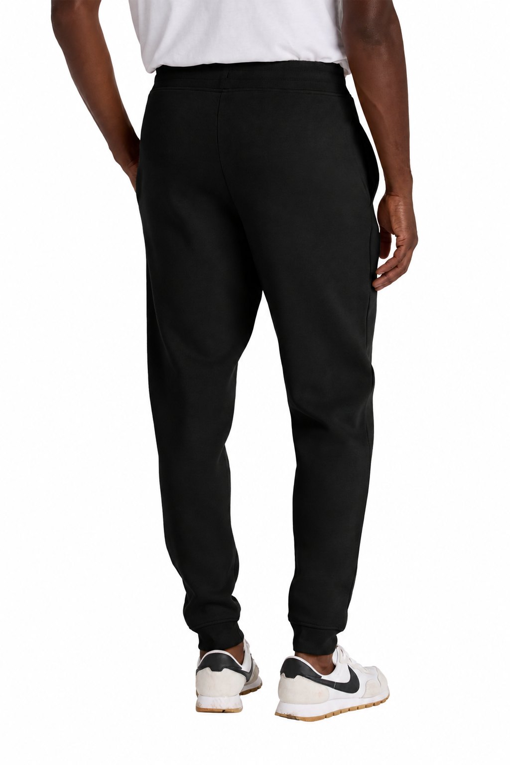 Tog's Joggers / Sweats in Black, back on model