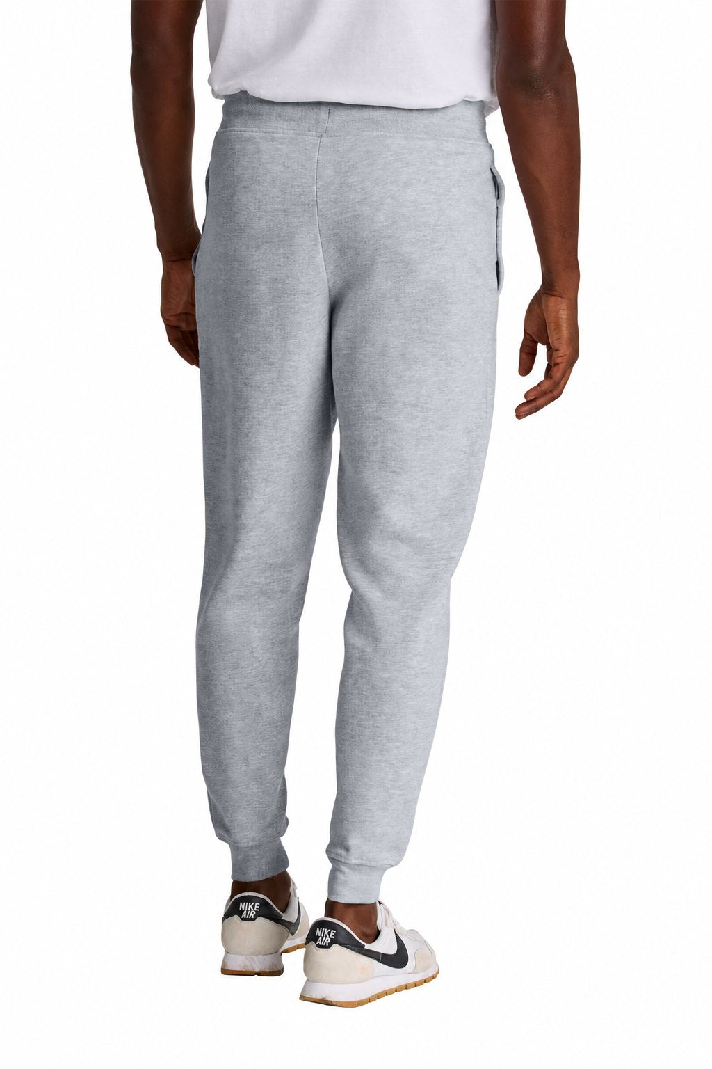 Tog's Joggers / Sweats in Light Heather Grey, back on model