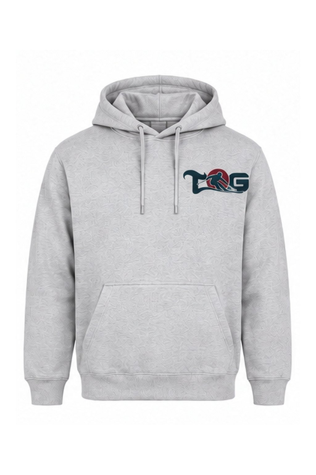 Tog's Racer Hoodie in Ash Grey, front