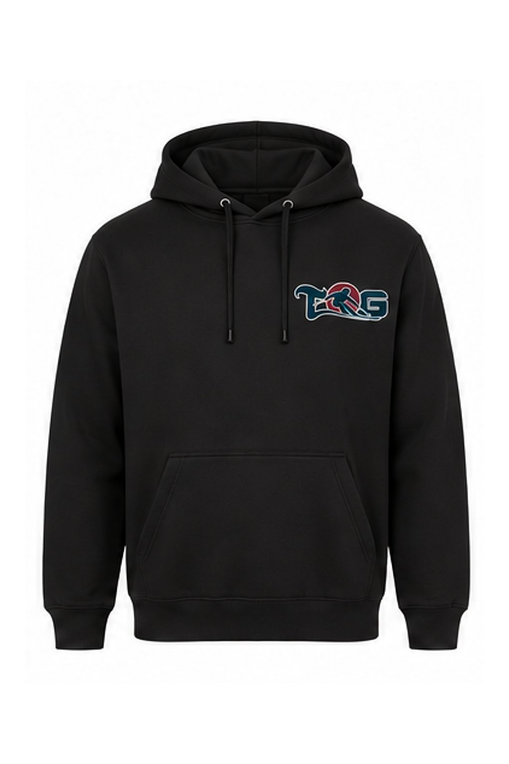 Tog's Racer Hoodie in Black, front
