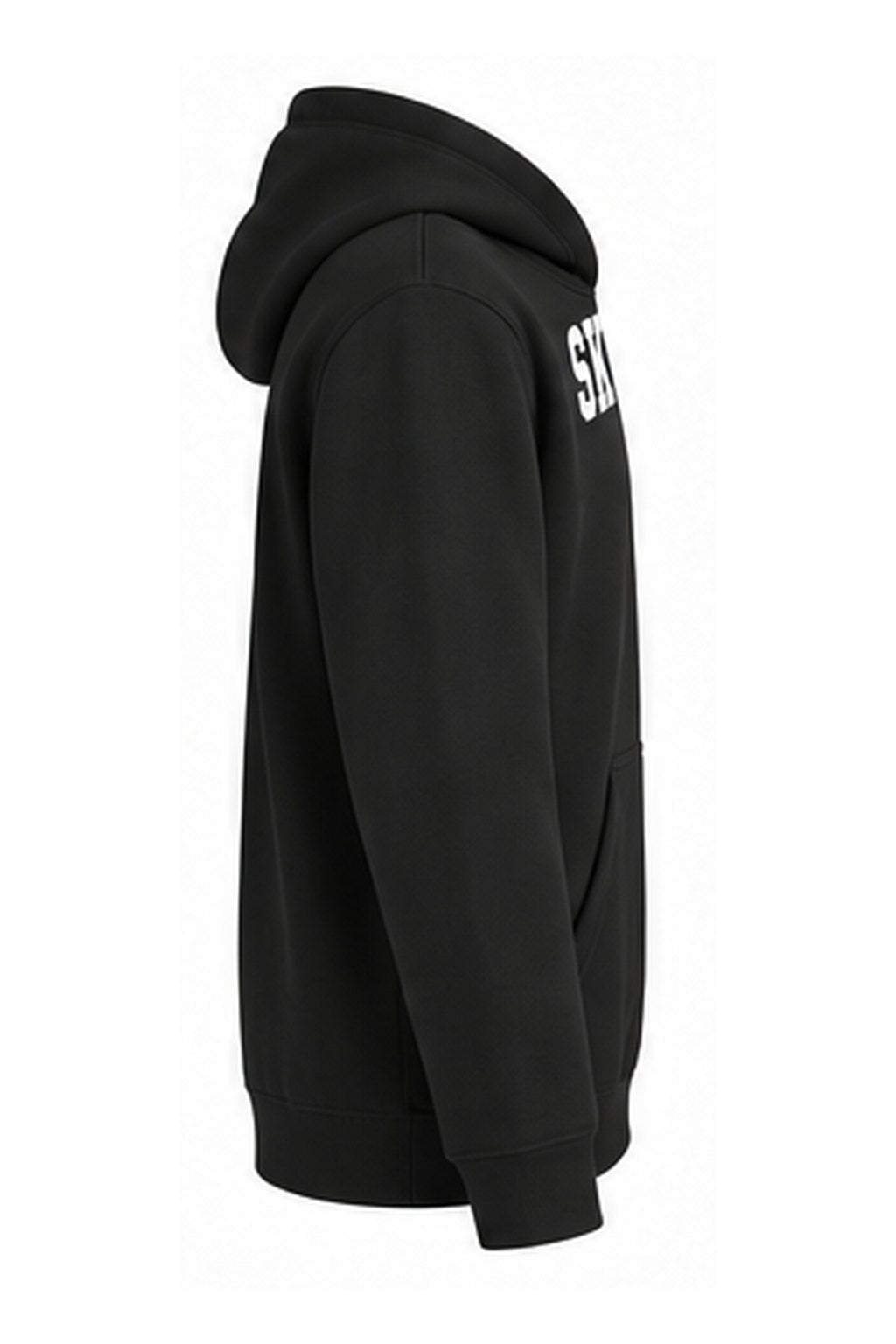 Tog's Racer Hoodie (Youth) in Black, side and back