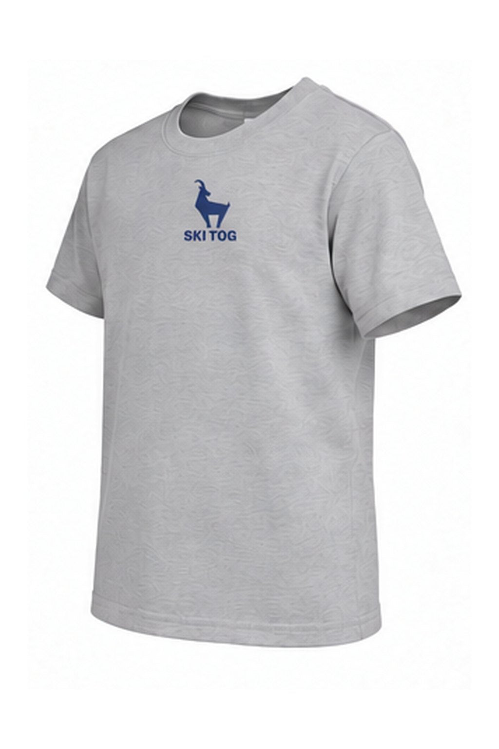 Tog's Retro Tee (Youth) in Light Gray, three-quarter view
