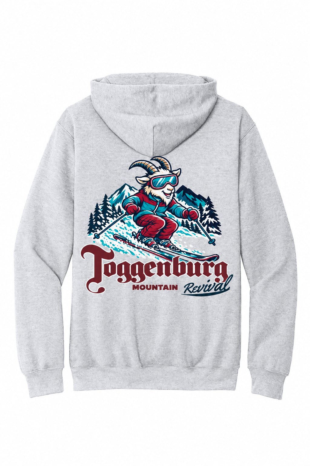 Tog's Revival Hoodie in Ash Grey, back