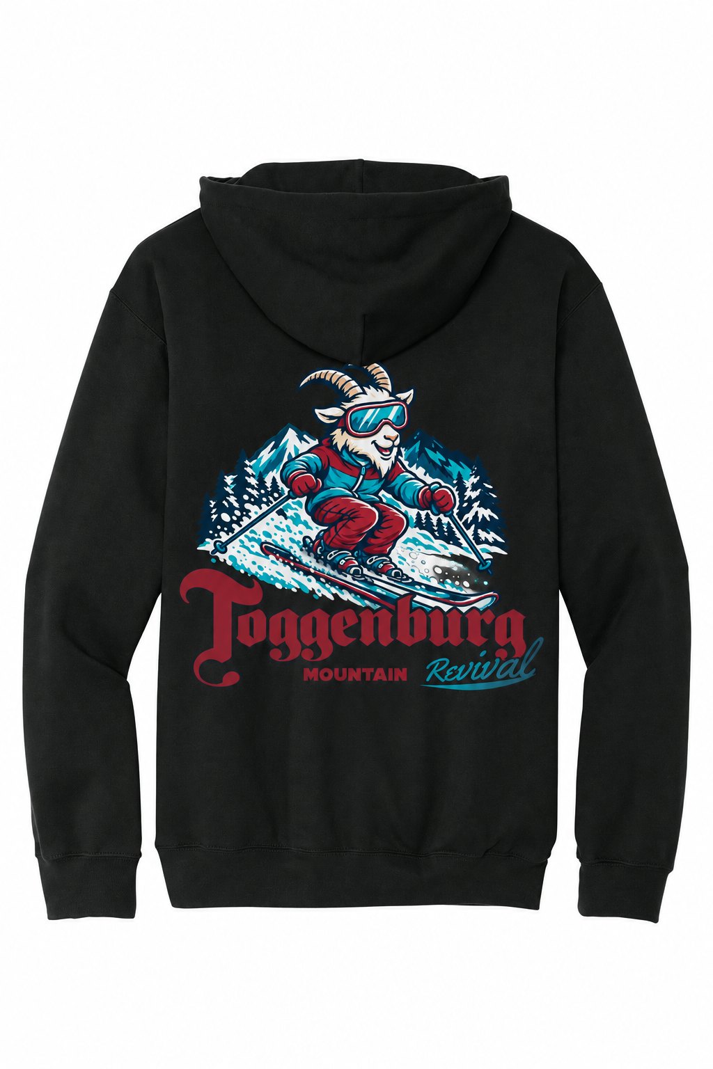 Tog's Revival Hoodie in Black, back