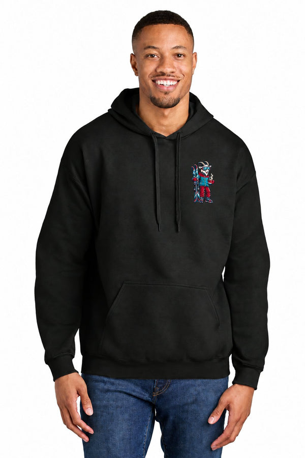 Tog's Revival Hoodie in Black, front on model