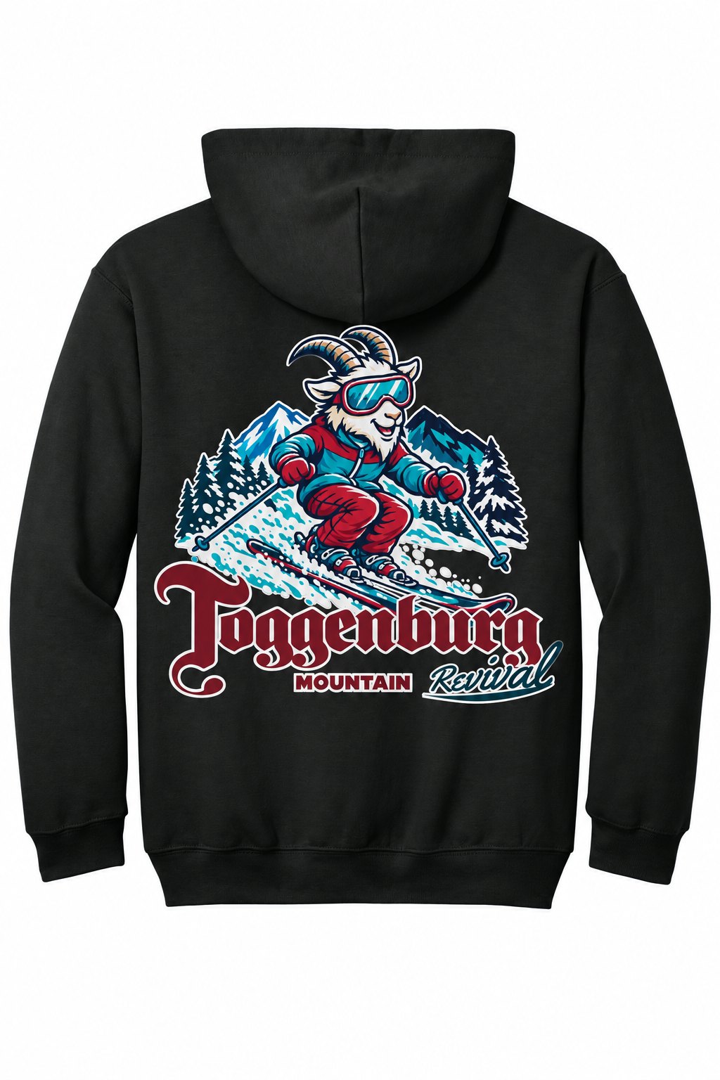 Tog's Revival Hoodie (Youth) in Black, back