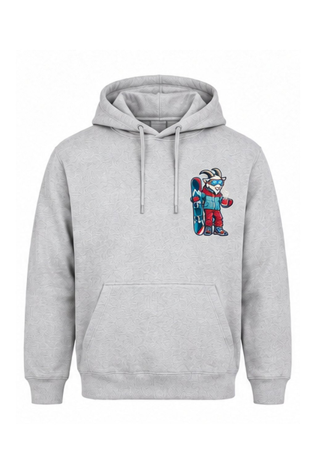 Tog's Revival Snowboard Hoodie in Ash Grey, front