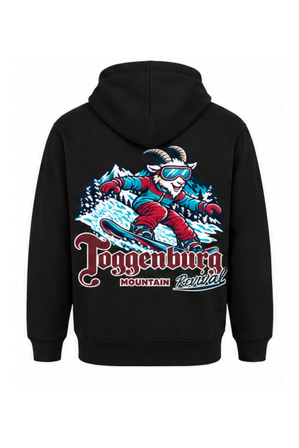 Tog's Revival Snowboard Hoodie in Black, back