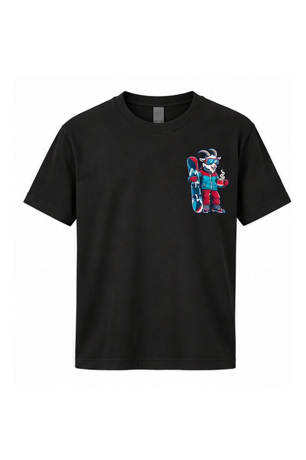 Tog's Revival Snowboard Tee in Black, front