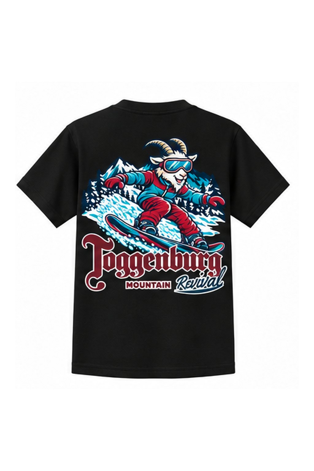 Tog's Revival Snowboard Tee (Youth) in Black, back