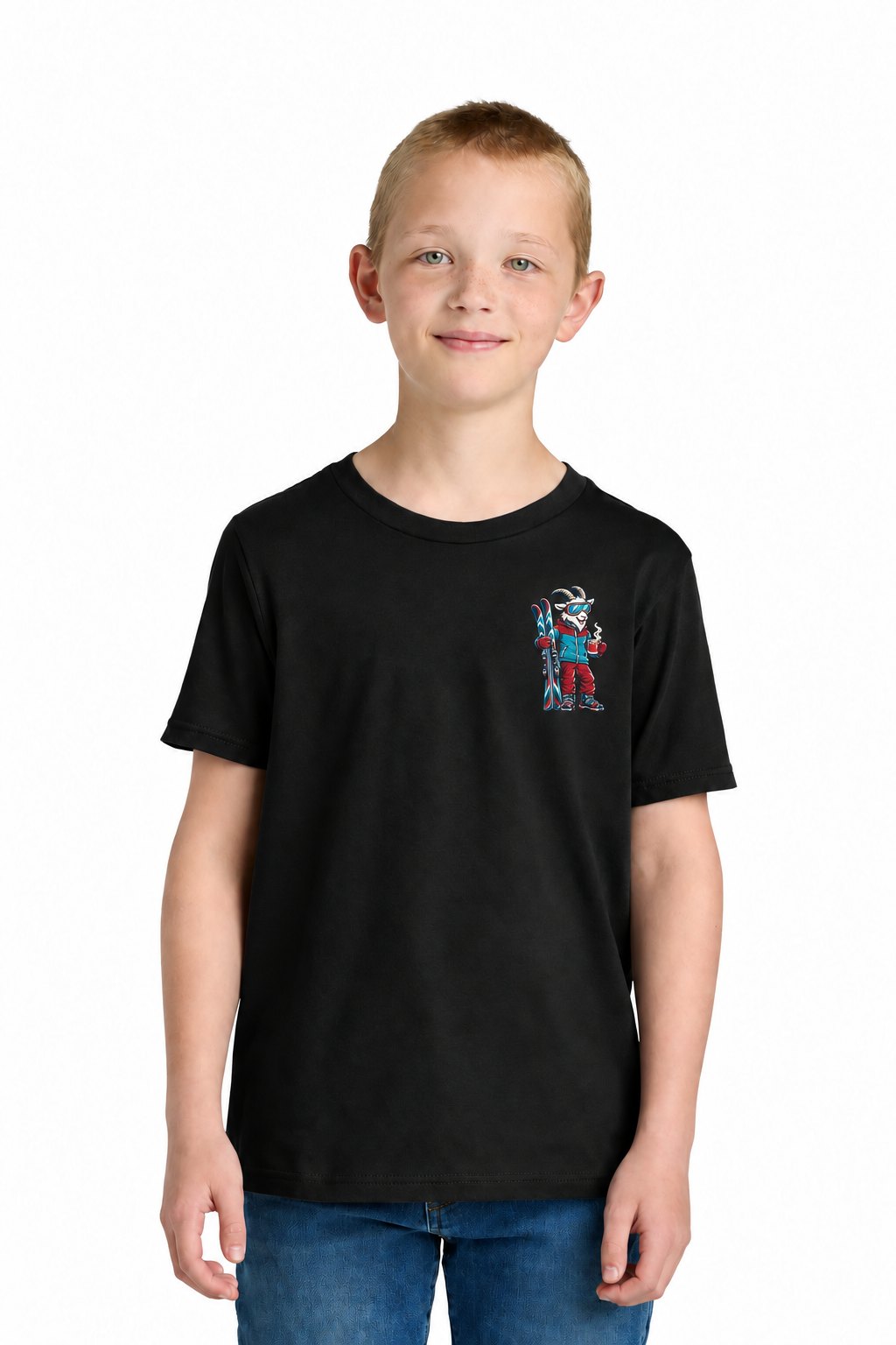 Tog's Revival Tee (Youth) in Black, front on model